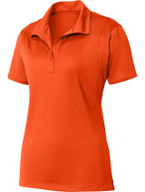 Wholesale Women’s Performance Work Polo | Moisture - Wicking, Snag - Resistant Uniform Shirt for Restaurants, Offices & Schools Deep Orange XS Polos/Knits