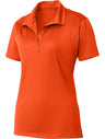Wholesale Women’s Performance Work Polo | Moisture - Wicking, Snag - Resistant Uniform Shirt for Restaurants, Offices & Schools Deep Orange XS Polos/Knits