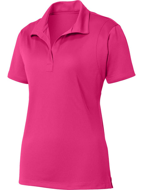 Wholesale Women’s Performance Work Polo | Moisture - Wicking, Snag - Resistant Uniform Shirt for Restaurants, Offices & Schools Pink Raspberry XS Polos/Knits