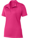 Wholesale Women’s Performance Work Polo | Moisture - Wicking, Snag - Resistant Uniform Shirt for Restaurants, Offices & Schools Pink Raspberry XS Polos/Knits