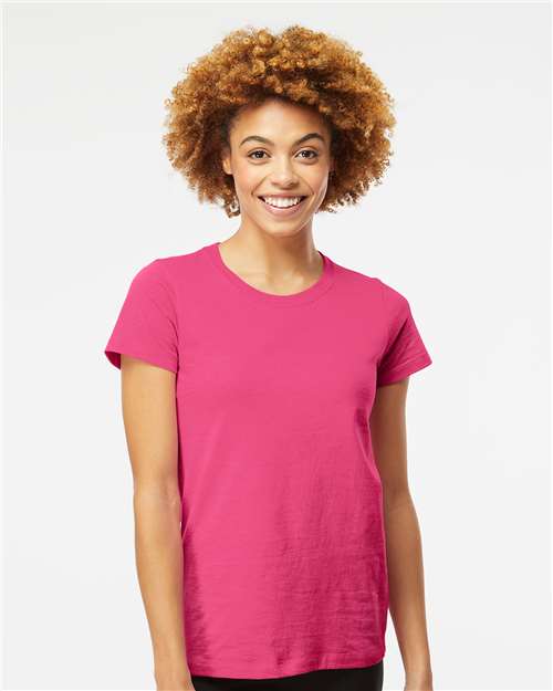 Wholesale Women's Soft Touch Cotton T-Shirt Heliconia XS Short Sleeve T-Shirts