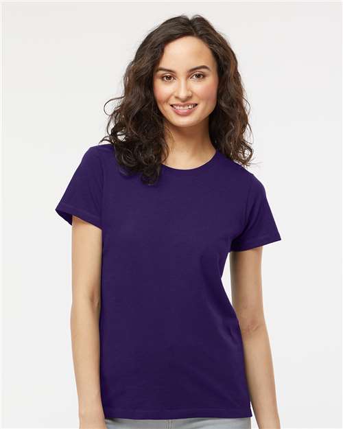 Wholesale Women's Soft Touch Cotton T-Shirt Purple S Short Sleeve T-Shirts
