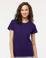 Wholesale Women's Soft Touch Cotton T-Shirt Purple S Short Sleeve T-Shirts