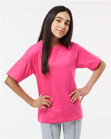 Wholesale Youth Soft Touch T-Shirt Heliconia XS Short Sleeve T-Shirts
