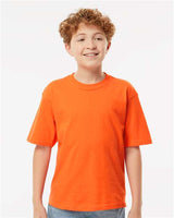 Wholesale Youth Soft Touch T-Shirt Orange XS Short Sleeve T-Shirts