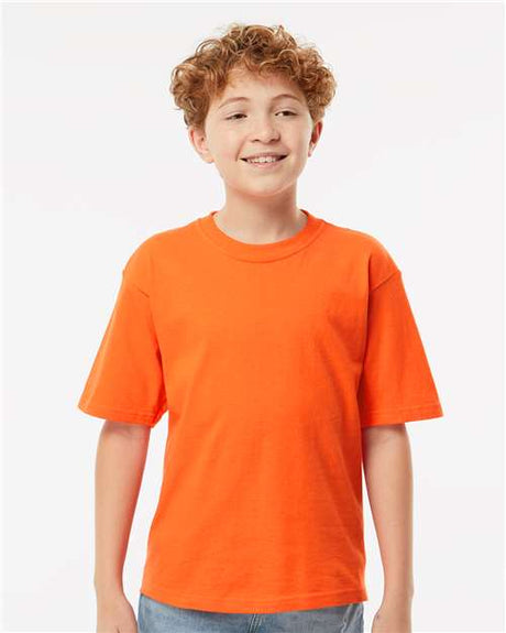 Wholesale Youth Soft Touch T-Shirt Orange XS Short Sleeve T-Shirts