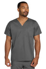 Wink ® Unisex WorkFlex Chest Pocket V - Neck Top WW3160 - Wink WW3160 Pewter XS Medical Scrub Tops