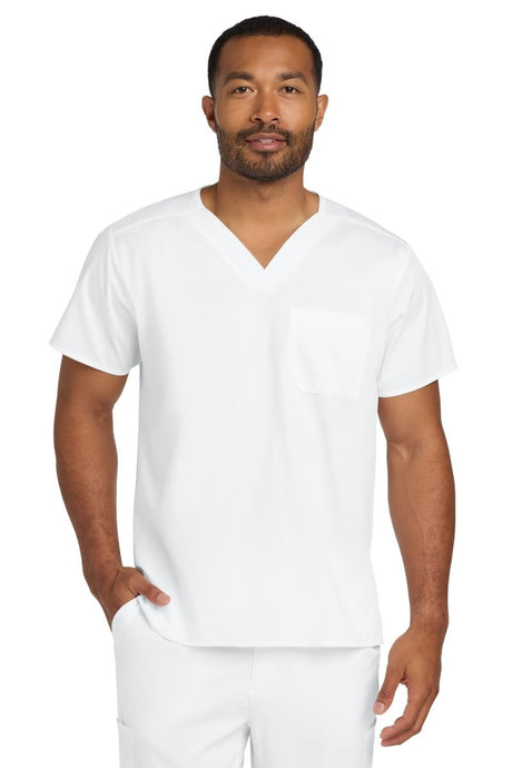 Wink ® Unisex WorkFlex Chest Pocket V - Neck Top WW3160 - Wink WW3160 White XS Medical Scrub Tops