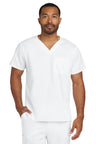 Wink ® Unisex WorkFlex Chest Pocket V - Neck Top WW3160 - Wink WW3160 White XS Medical Scrub Tops