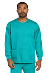 Wink ® Unisex WorkFlex Snap - Front Scrub Jacket WW3080 - Wink WW3080 Teal Blue XS Medical Scrub Jackets