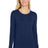 Wink ® Women's Long Sleeve Layer Tee WW4029 - Wink WW4029 Navy XS Medical Layering Tees