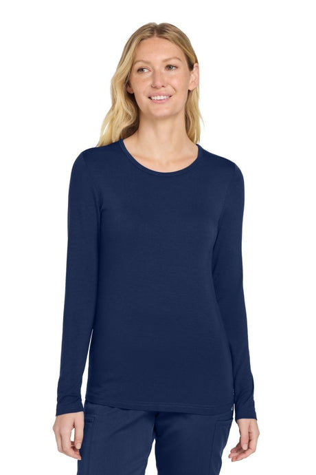 Wink ® Women's Long Sleeve Layer Tee WW4029 - Wink WW4029 Navy XS Medical Layering Tees
