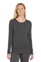 Wink ® Women's Long Sleeve Layer Tee WW4029 - Wink WW4029 Pewter XS Medical Layering Tees