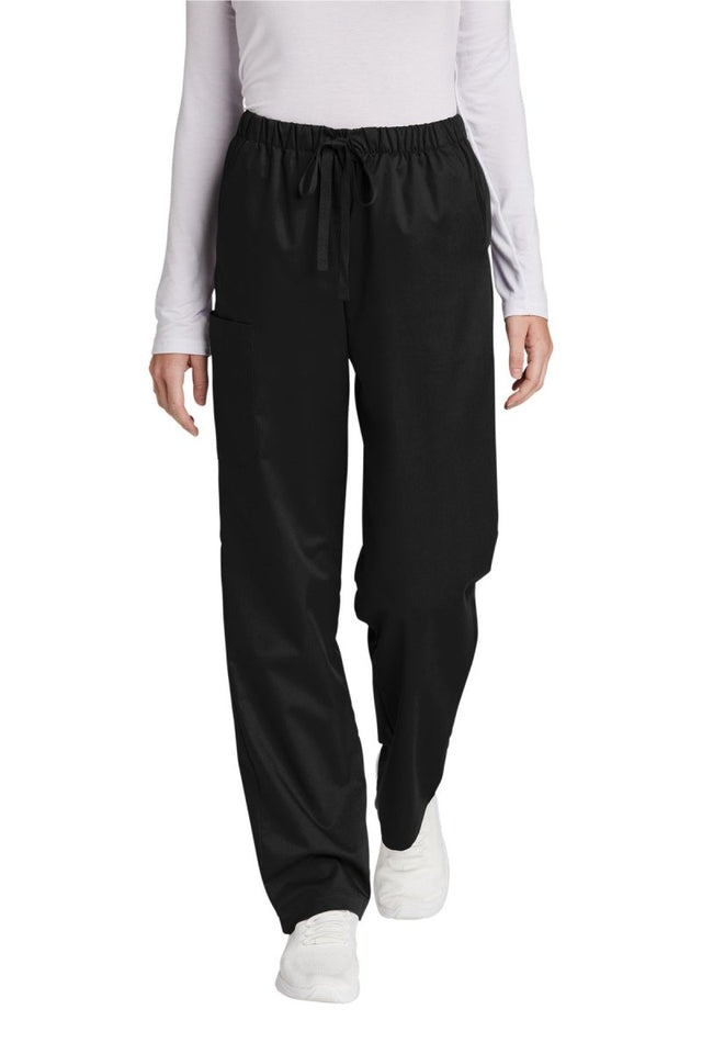 Wink ® Women's Petite WorkFlex Cargo Pant WW4550P - Wink WW4550P Black SP Women's Scrub Pants - Petite