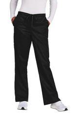 Wink ® Women's Petite WorkFlex Flare Leg Cargo Pant WW4750P - Wink WW4750P Black SP Women's Scrub Pants - Petite