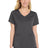 Wink ® Women's Premiere Flex ™ Mock Wrap Top WW4268 - Wink WW4268 Pewter XS Women's Scrub Tops