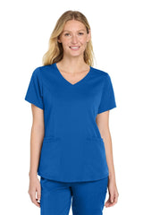 Wink ® Women's Premiere Flex ™ Mock Wrap Top WW4268 - Wink WW4268 Royal XS Women's Scrub Tops