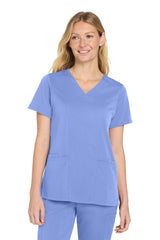 Wink ® Women's Premiere Flex ™ V - Neck Top WW4168 - Wink WW4168 Ceil Blue XS Medical Scrub Tops