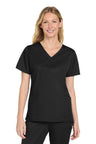 Wink ® Women's WorkFlex ™ Mock Wrap Top WW4760 - Wink WW4760 Black XS Women's Scrub Tops