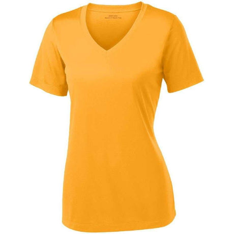 Women's Athletic All Sport V - Neck Tee Shirt in 15 Colors - Sizes XS - 4XL Black X - Small Short Sleeve T-Shirts