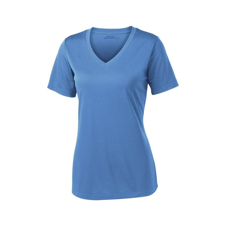 Women's Athletic All Sport V - Neck Tee Shirt in 15 Colors - Sizes XS - 4XL Carolina Blue Small Short Sleeve T-Shirts