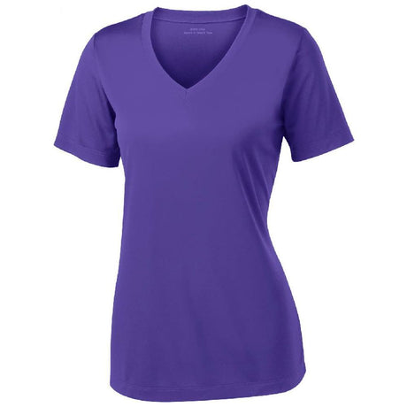 Women's Athletic All Sport V - Neck Tee Shirt in 15 Colors - Sizes XS - 4XL Purple 4X - Large Short Sleeve T-Shirts