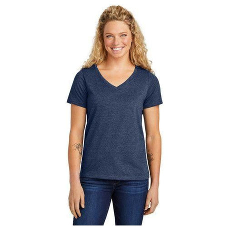 Women’s Daily V - Neck Tee Athletic Heather X - Small Short Sleeve T-Shirts