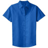 Womens Short Sleeve Wrinkle Resistant Easy Care Shirts - StrongBlue Strong Blue X - Small