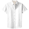 Womens Short Sleeve Wrinkle Resistant Easy Care Shirts - White/LightStone White / Light Stone X - Small