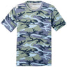 Joe's USA Mens 100% Cotton Camo Tee. Camouflage T Shirts in Sizes XS-4XL Joe's USA Small Woodland Blue Camo