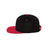 Wool Blend Flat Bill Snapback Cap Black/Red Hats