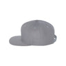 Wool Blend Flat Bill Snapback Cap Silver Hats