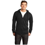 Young Mens Concert Fleece Full - Zip Hoodie 3XL Black Zip Hoodies