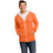 Young Mens Concert Fleece Full - Zip Hoodie Xsmall Neon Orange Zip Hoodies