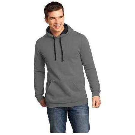 Young Mens Concert Fleece Hoodie XS Grey