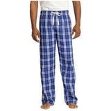 Young Mens Flannel Plaid Pant Black X - Small