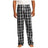 Young Mens Flannel Plaid Pant Black X - Small