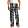 Young Mens Flannel Plaid Pant Black X - Small