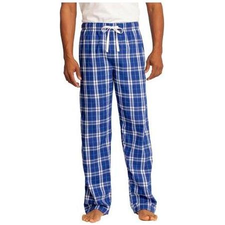 Young Mens Flannel Plaid Pant Deep Royal Medium