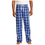 Young Mens Flannel Plaid Pant Deep Royal X - Small