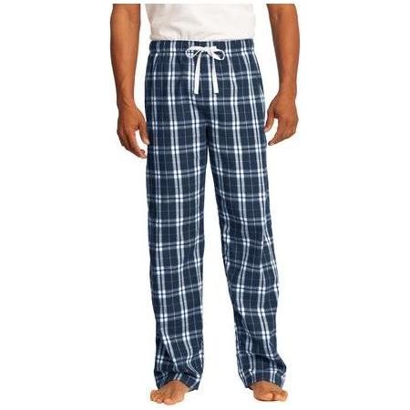 Young Mens Flannel Plaid Pant True Navy 2X - Large