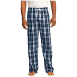 Young Mens Flannel Plaid Pant True Navy X - Large