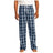 Young Mens Flannel Plaid Pant True Navy X - Small