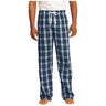 Young Mens Flannel Plaid Pant True Navy X - Small