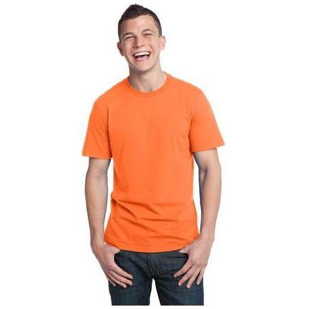Young Mens The Concert Tee Small Neon Orange Short Sleeve T-Shirts
