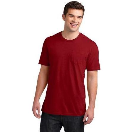 Young Mens Very Important Tee with Pocket Classic Red Large Short Sleeve T-Shirts
