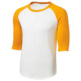 Youth 3/4 Sleeve Cotton Baseball Tee Shirts Heather Grey/Black Youth X - Small Short Sleeve T-Shirts