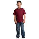 Youth 50/50 Cotton/Poly T-Shirt Cardinal Youth Medium Short Sleeve T-Shirts