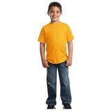 Youth 50/50 Cotton/Poly T-Shirt Gold Youth Small Short Sleeve T-Shirts
