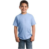 Youth 50/50 Cotton/Poly T-Shirt Light Blue Youth Medium Short Sleeve T-Shirts